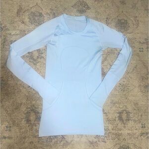 Lululemon Ice Cap Swiftly Speed Long Sleeve Shirt Size 4